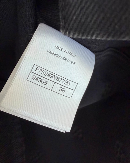 Chanel 23K Camellia Denim Jacket