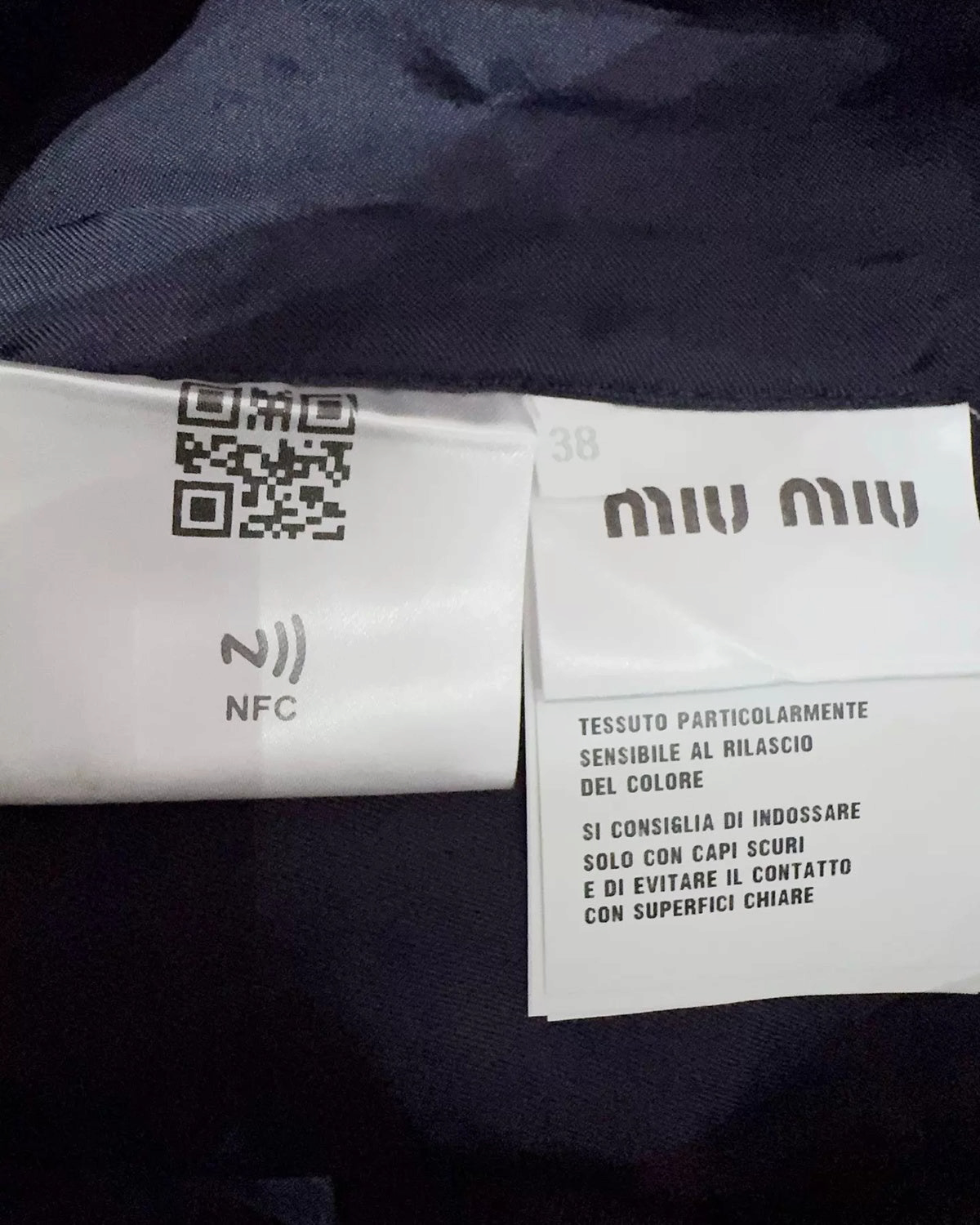 Miu Miu Denim Belted Mini Skirt Blue FR 38