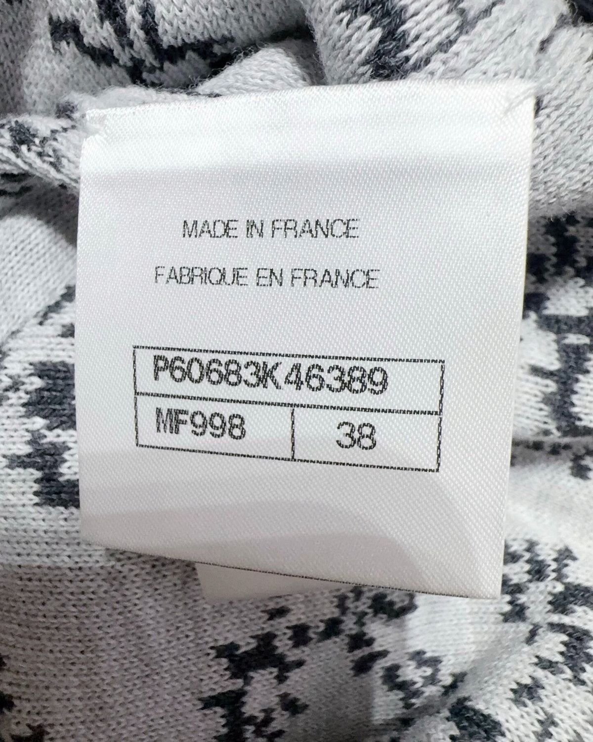Chanel 19P CC Floral Mini Dress Navy, White FR 38