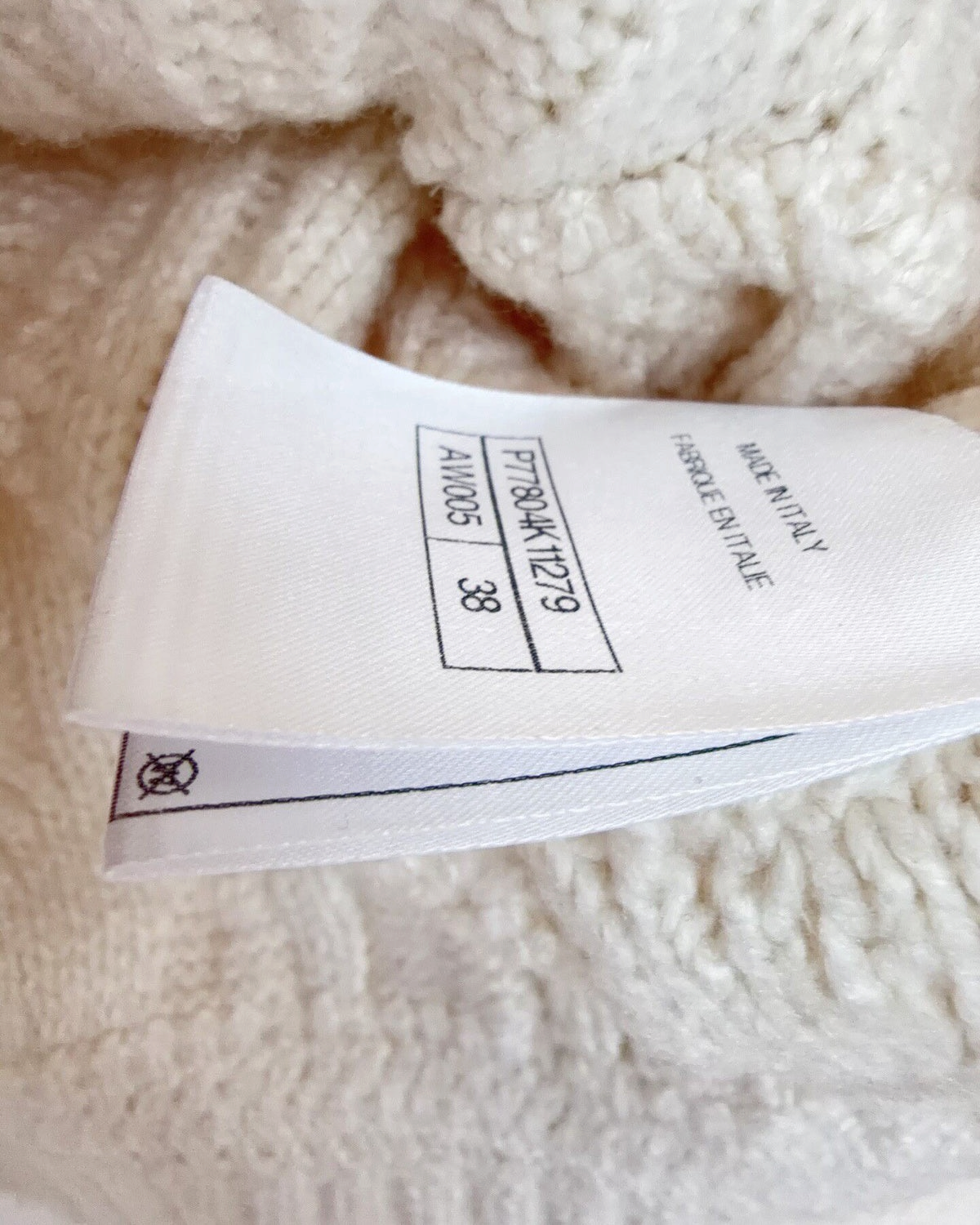 Chanel 24N Coco Neige Cropped Cable Tie-Front Cardigan Beige/Ecru FR 38