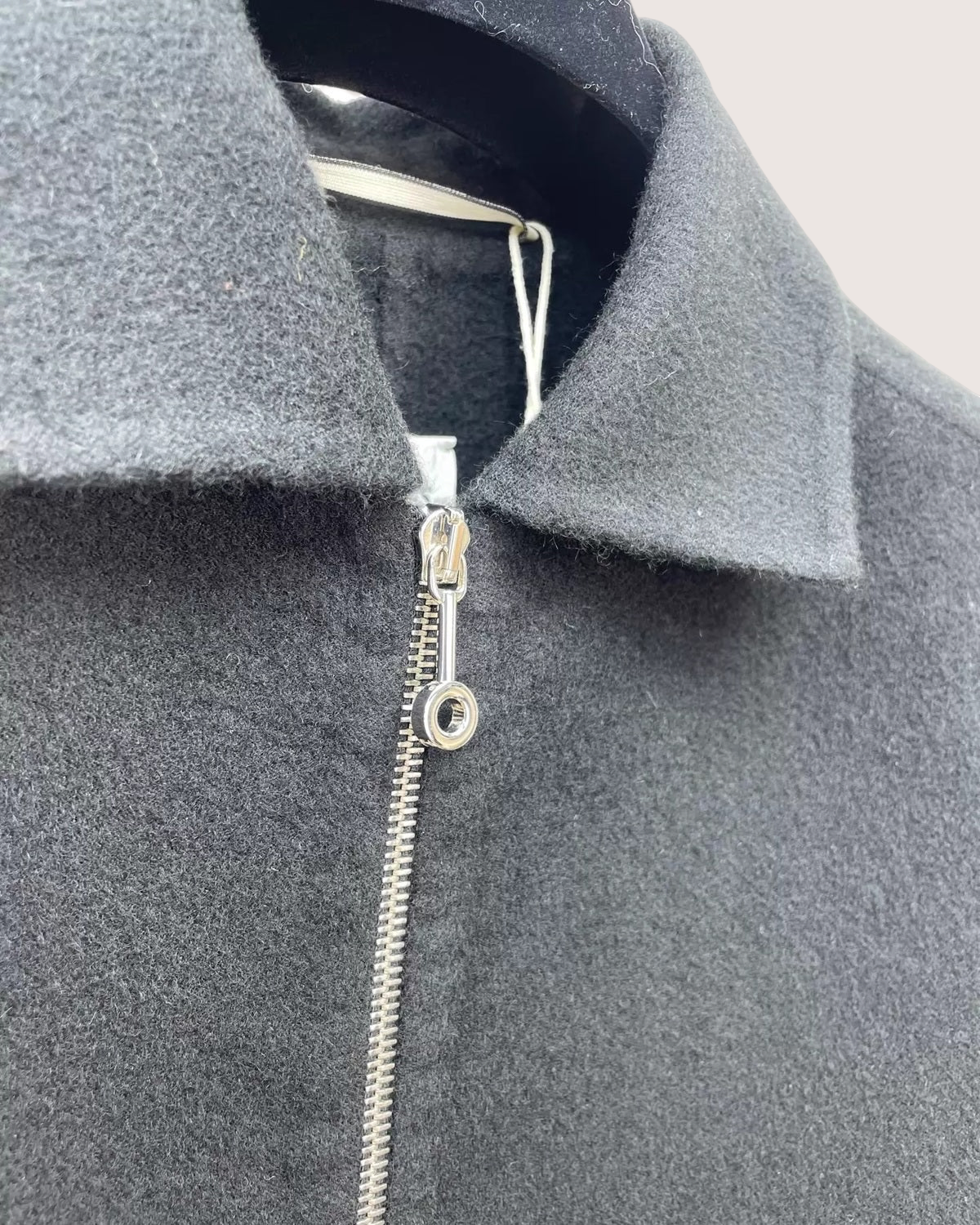 Hermès Hermes Cashmere Zip-Up Jacket Black FR 38