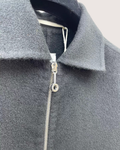 Hermès Hermes Cashmere Zip-Up Jacket Black FR 38