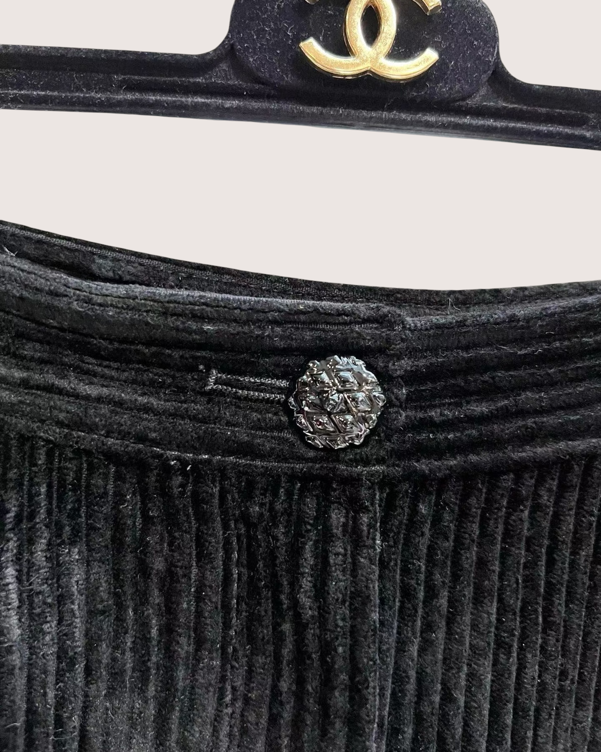 Chanel 25K Wide-Leg Trousers Black FR 34