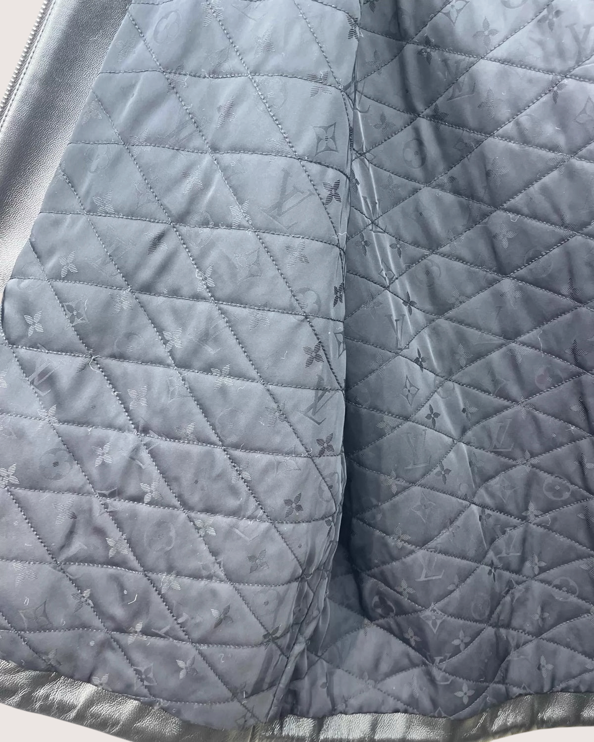 Louis Vuitton Monogram Mink Fur Jacket White, Black FR 34