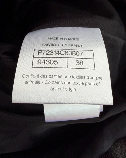 Chanel 22P Leather Biker Jacket Black FR 38
