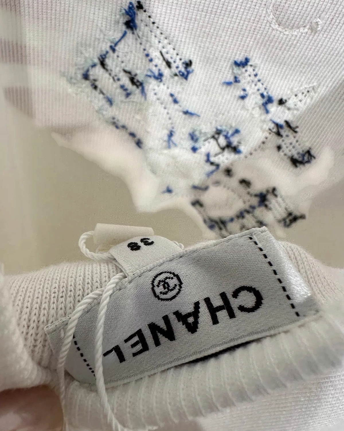Chanel 23C Formula 1 Embroidered Mini Dress