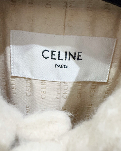 Celine Wool Four-Pocket Jacket Beige/Ecru FR 34