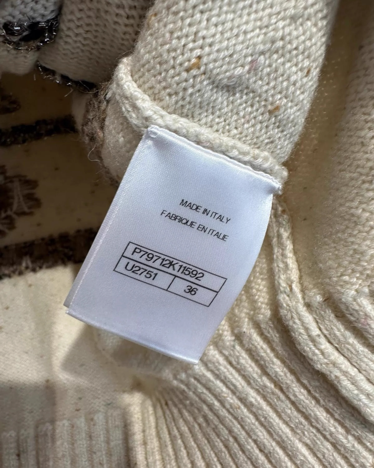 Chanel 25N Deer Cashmere Cardigan