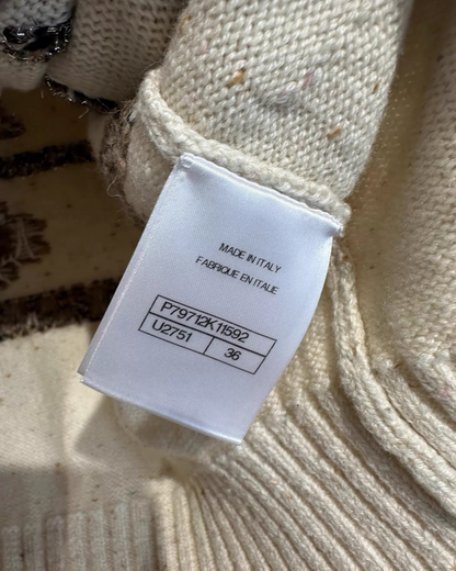 Chanel 25N Deer Cashmere Cardigan