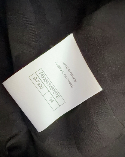 Chanel 25K Four-Pocket Corduroy Jacket Black, Beige/Ecru, Gold FR 34
