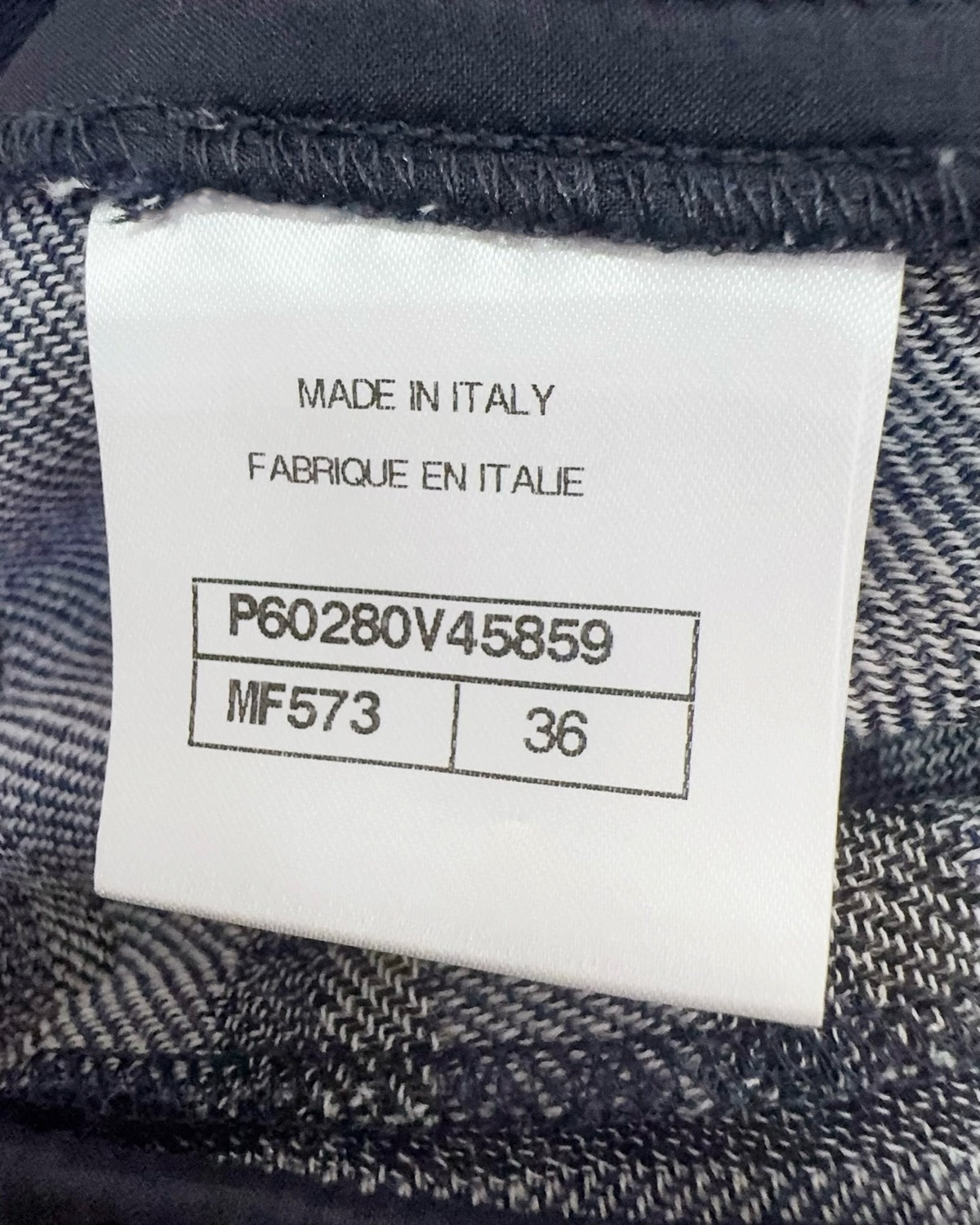 Chanel 19C Wool La Pausa Striped Trousers - Navy, White, Blue, view 5