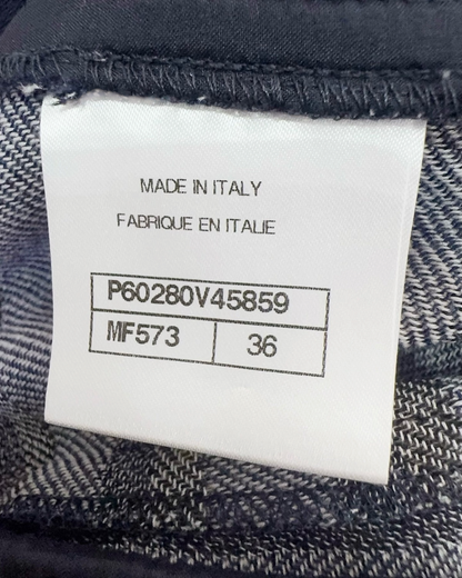 Chanel 19C Wool La Pausa Striped Trousers - Navy, White, Blue, view 5