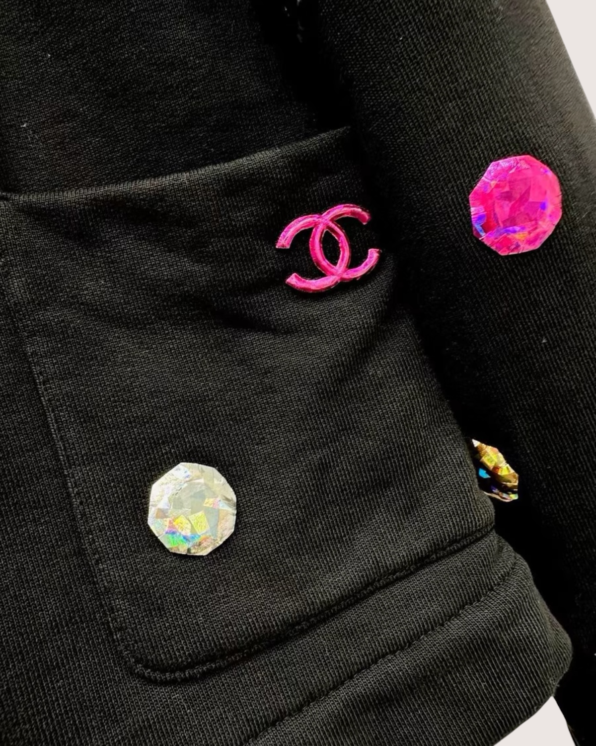 Chanel 21K Embellished Cardigan Black, Multicolor FR 38