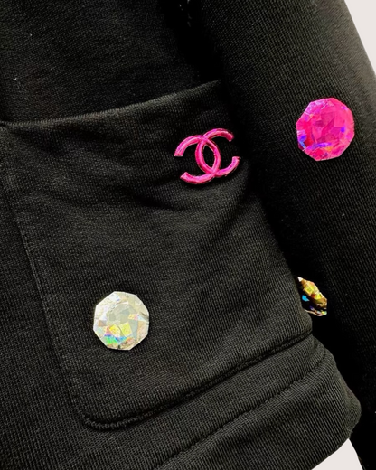Chanel 21K Embellished Cardigan Black, Multicolor FR 38