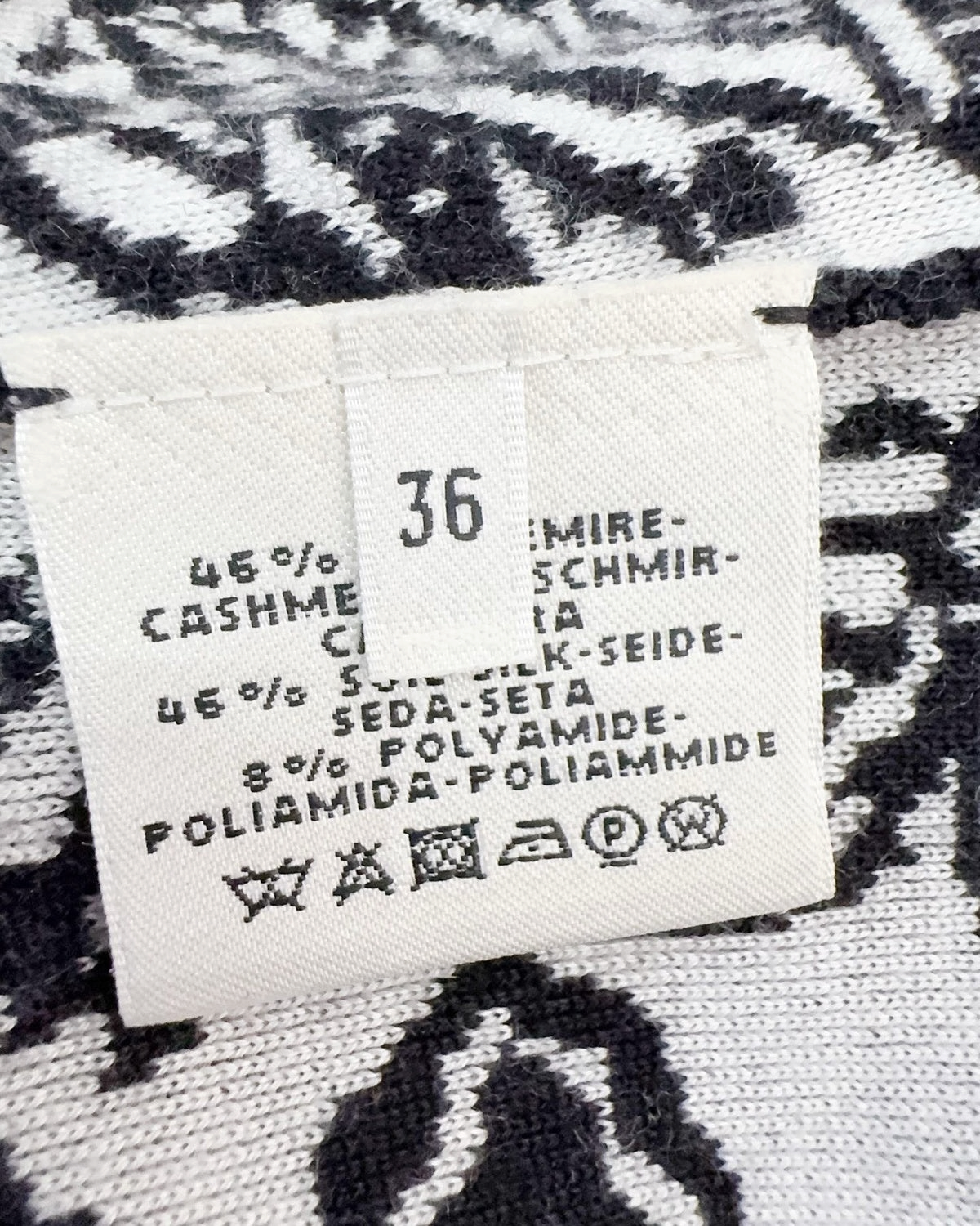 Hermès Jungle Leopard Sweater Black, White FR 36