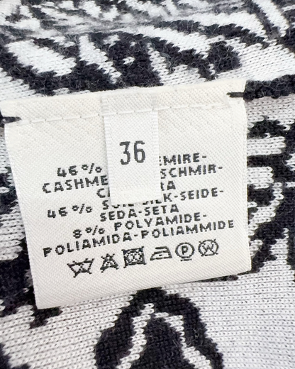 Hermès Jungle Leopard Sweater Black, White FR 36
