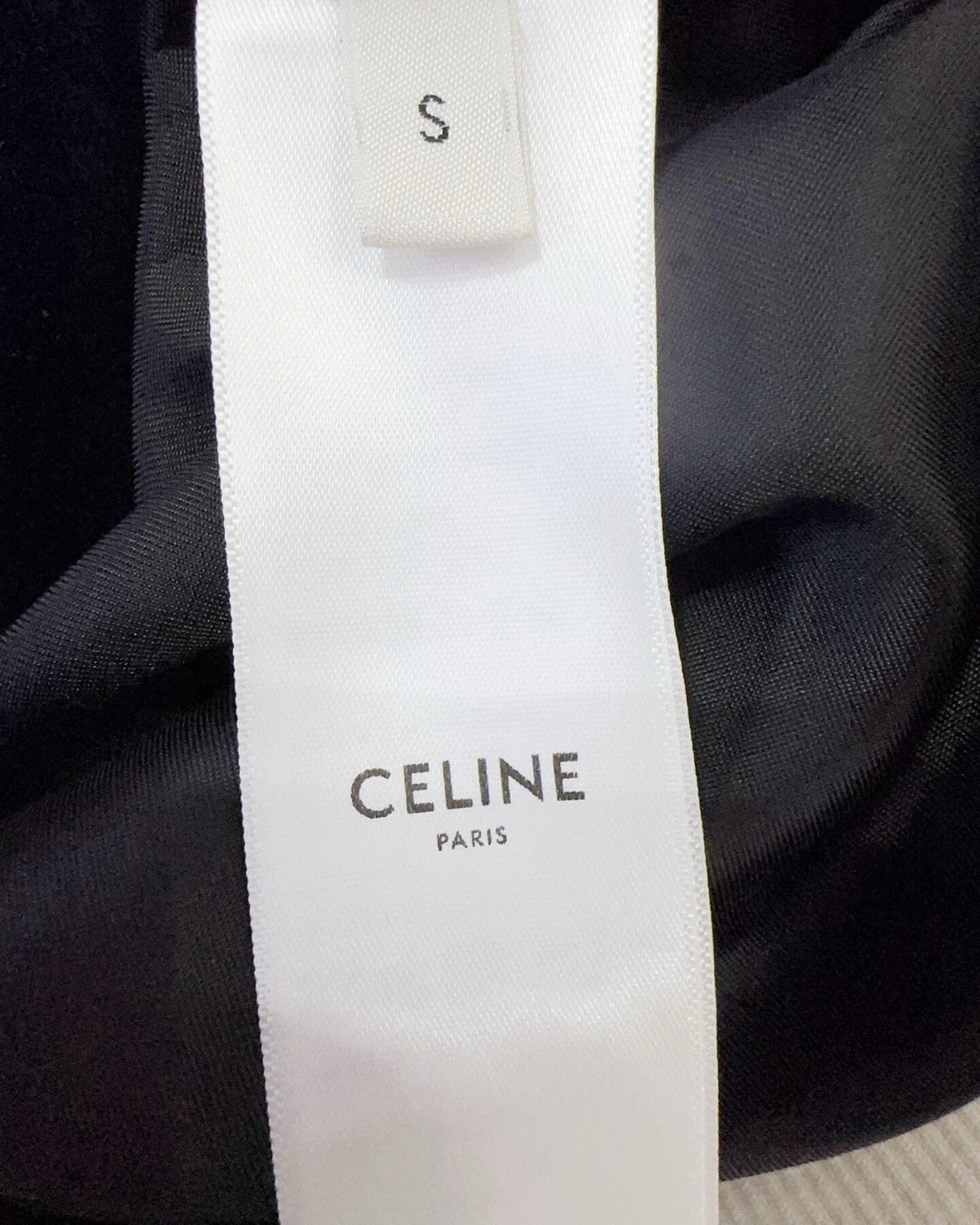 Celine Triomphe Velvet Track Jacket Navy, White FR 36