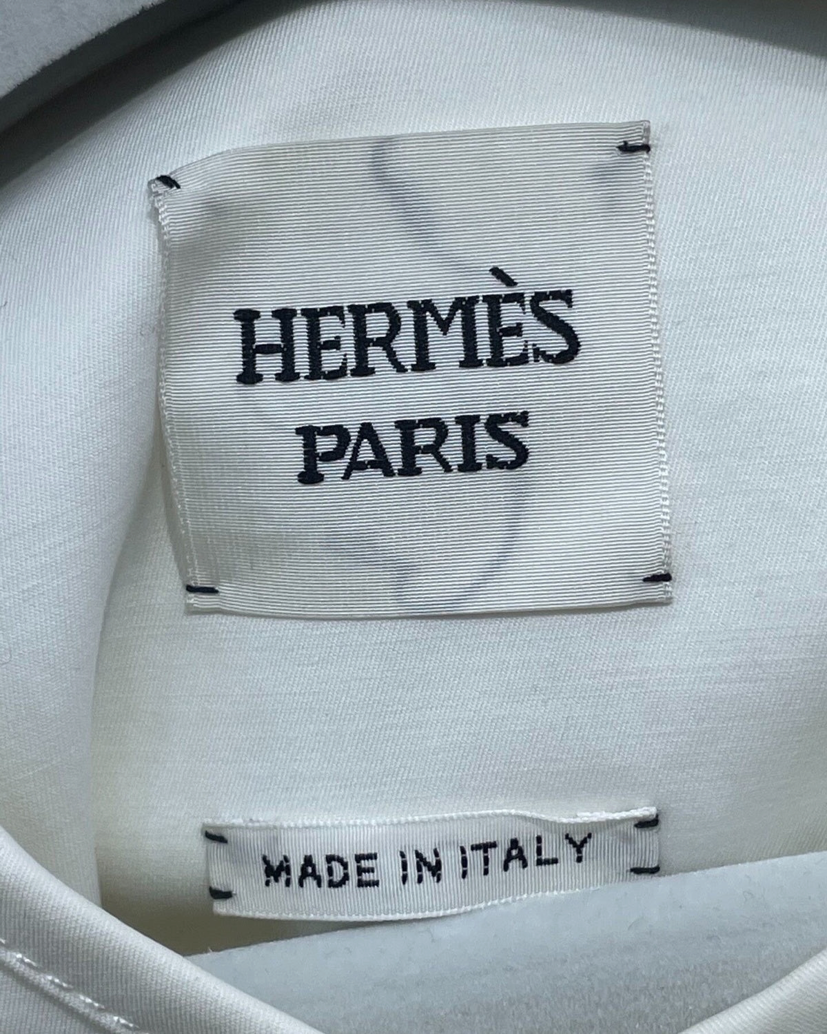 Hermès Quilted Pockets Jacket White FR 36
