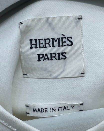 Hermès Quilted Pockets Jacket White FR 36