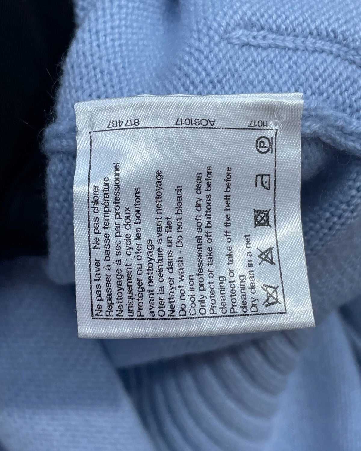 Chanel 15K Mini Dress Blue FR 34