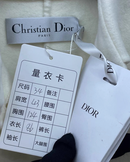 Christian Dior Cashmere Collared Cape