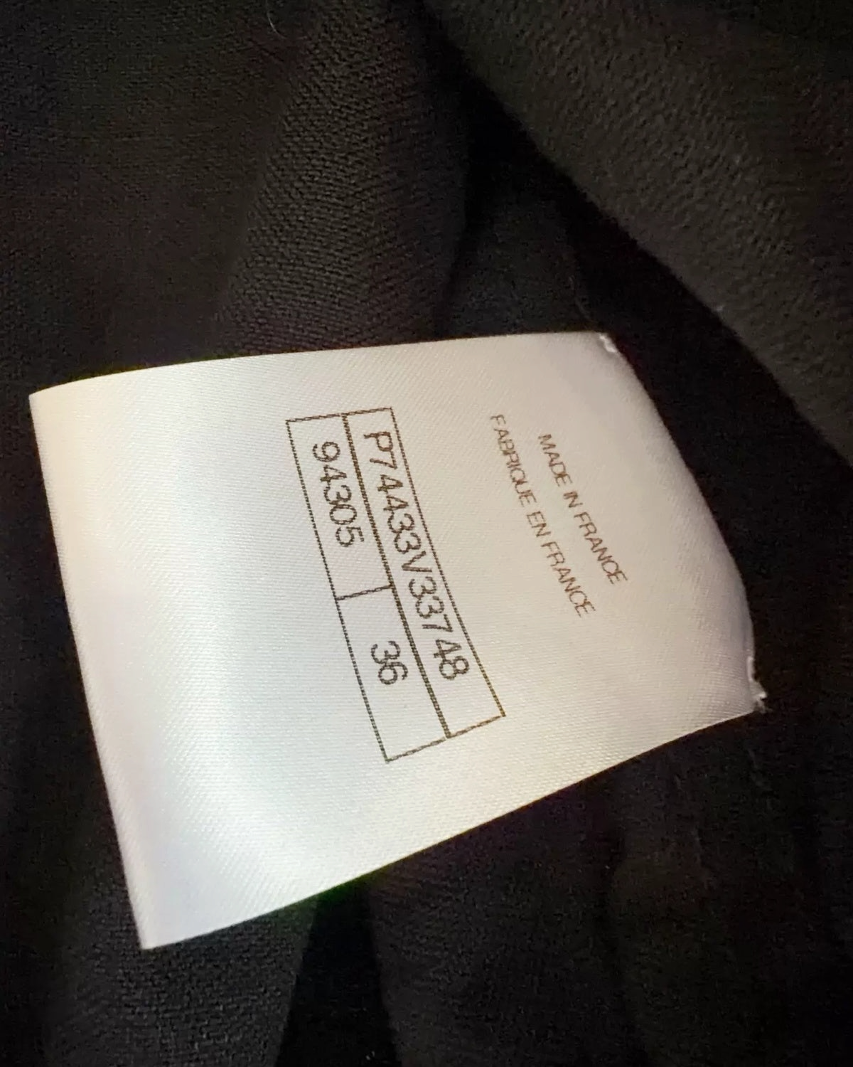 Chanel 23P Sequined Tweed-Trim Jacket Black FR 36