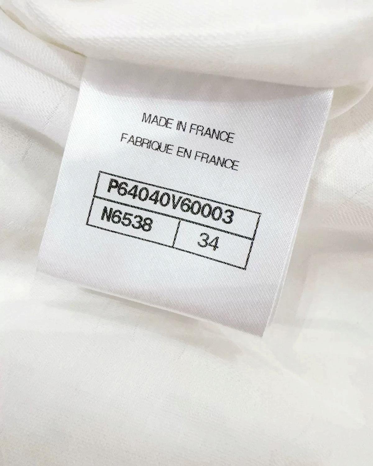 Chanel 20S Tweed Coat White, Grey FR 34