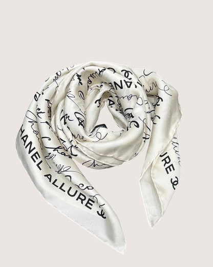 Chanel 23S Monogram Logo Silk Scarf - view 5