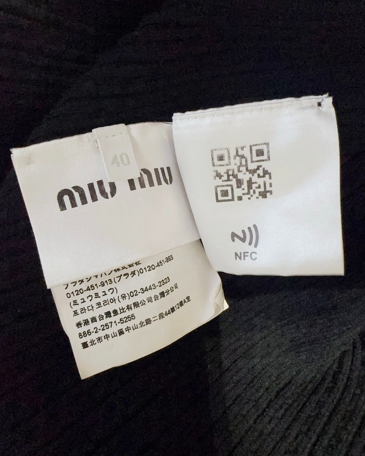 Miu Miu Cable-Knit Slim Dress Navy, Red, White FR 36