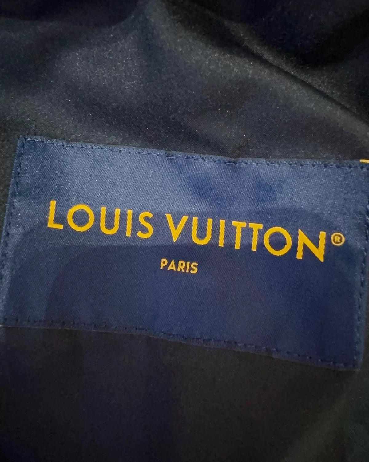 Louis Vuitton Monogram Rope-Logo Jacket Navy, White, Gold One Size