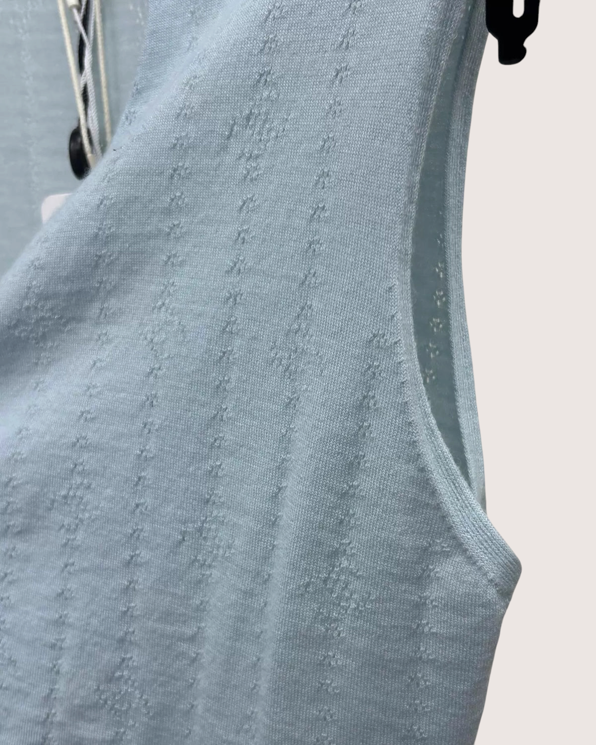 Chanel 21K CC Knit Openwork Tie Top - view 5