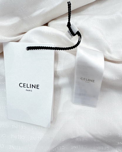 Celine Tweed Braided-Trim Jacket Beige/Ecru FR 36