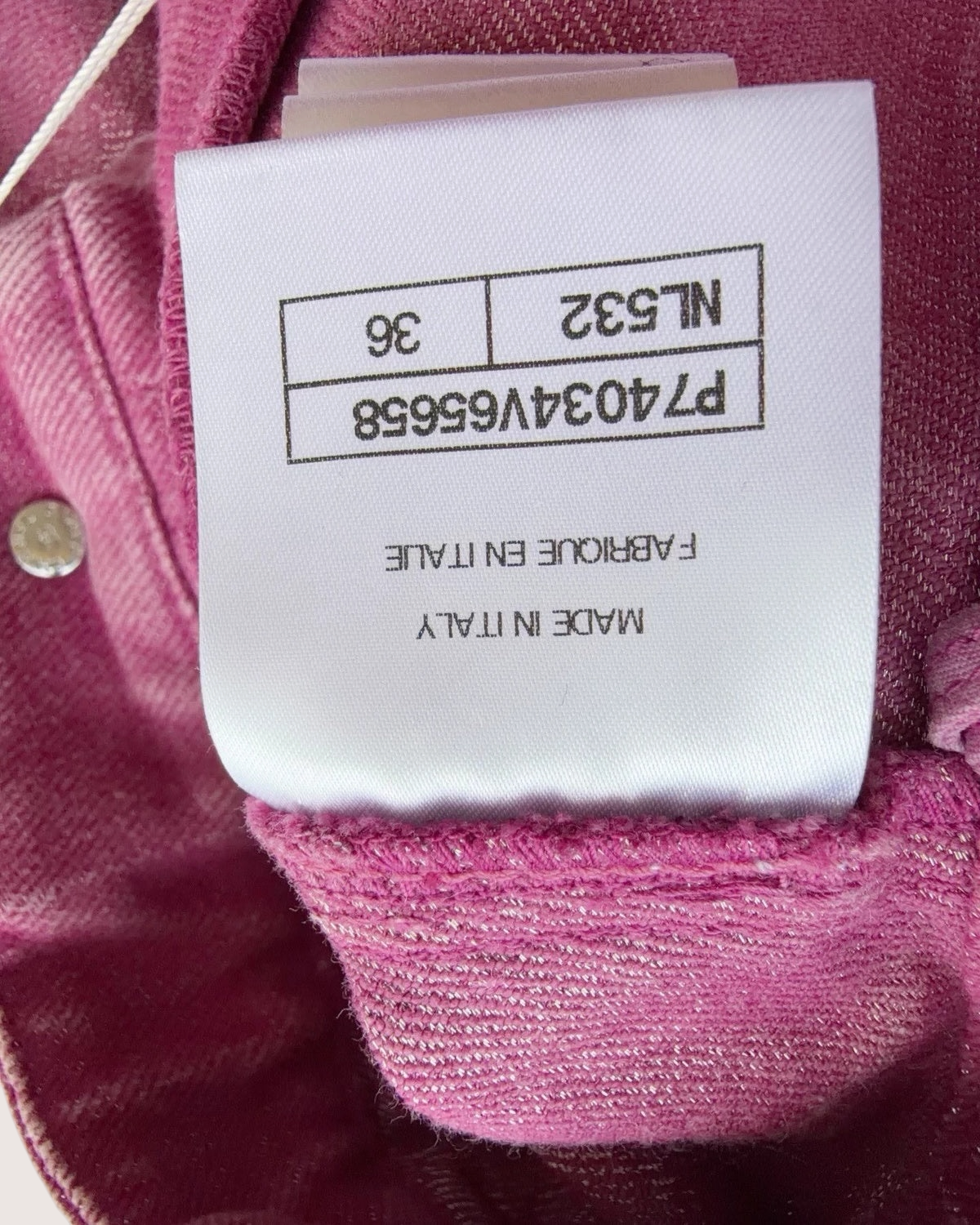 Chanel 23C Denim Mini Shorts