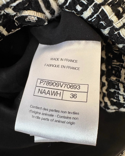 Chanel 25C Plaid Four-Pocket Tweed Jacket