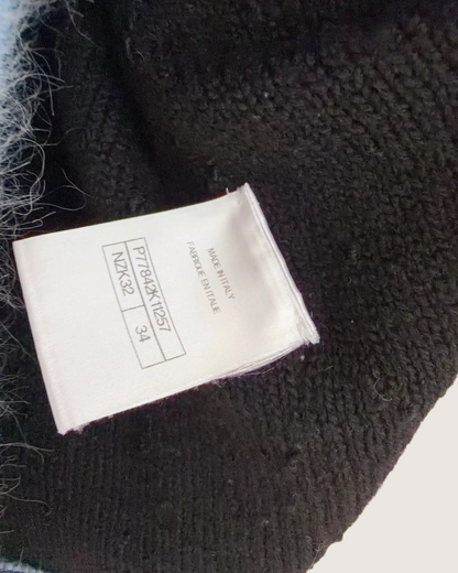 Chanel 24B Four-Pocket Wool Cardigan Black, Blue FR 34