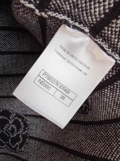 Chanel 23K Camellia Striped Knit Cashmere Sweater - view 5