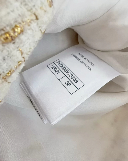 Chanel 26C Sequined Tweed Mini Skirt