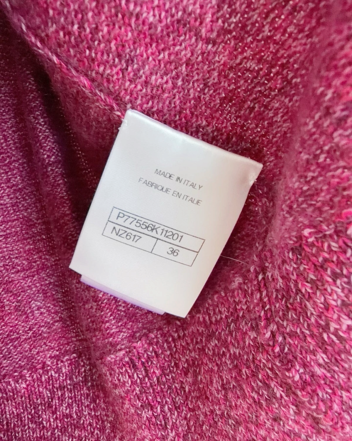 Chanel 24A Beaded Crest Cashmere Vest Pink, Purple FR 36