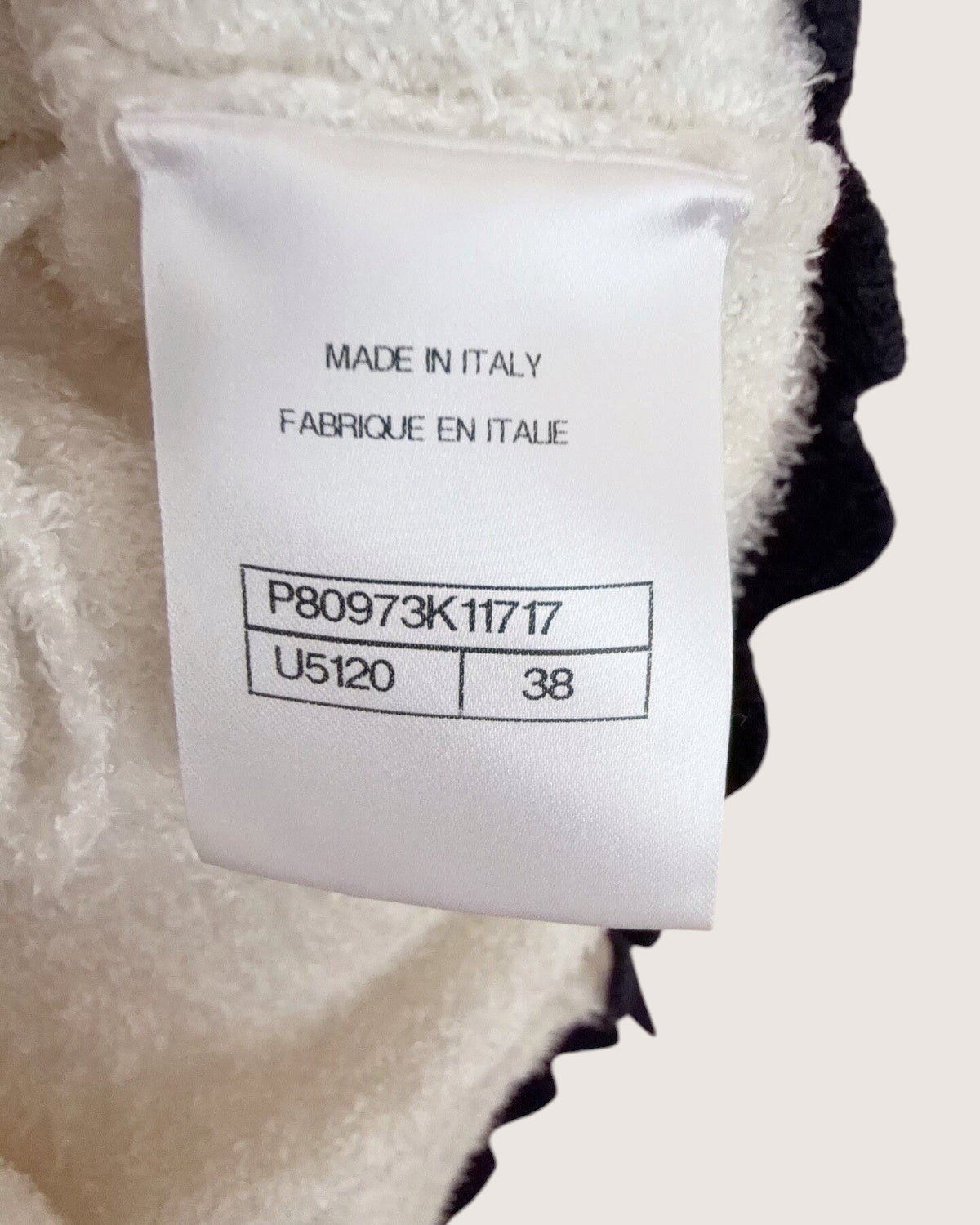 Chanel 26C Scalloped Mini Dress White, Black FR 38