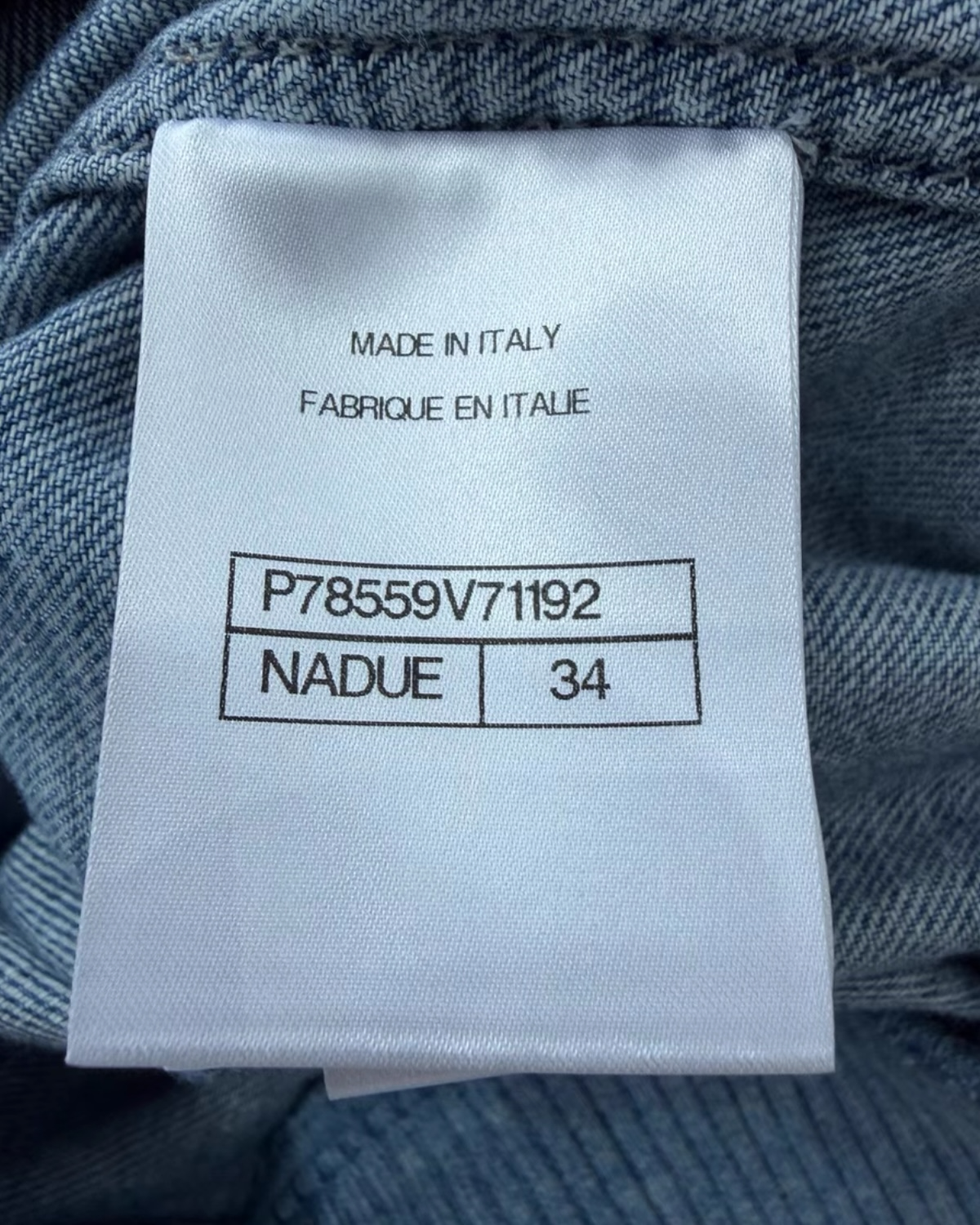 Chanel 25M Coco Beach Denim Jacket Blue FR 34