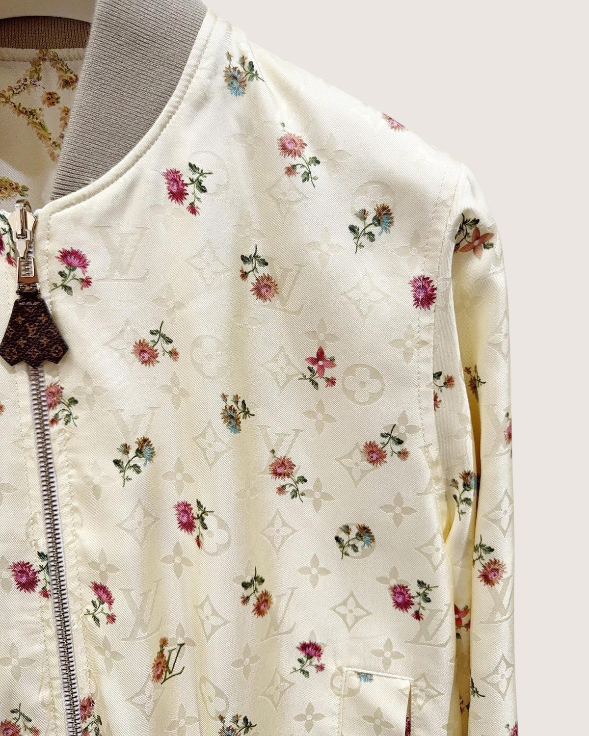 Louis Vuitton Reversible Monogram Jacket Beige/Ecru, Gold, Multicolor FR 36