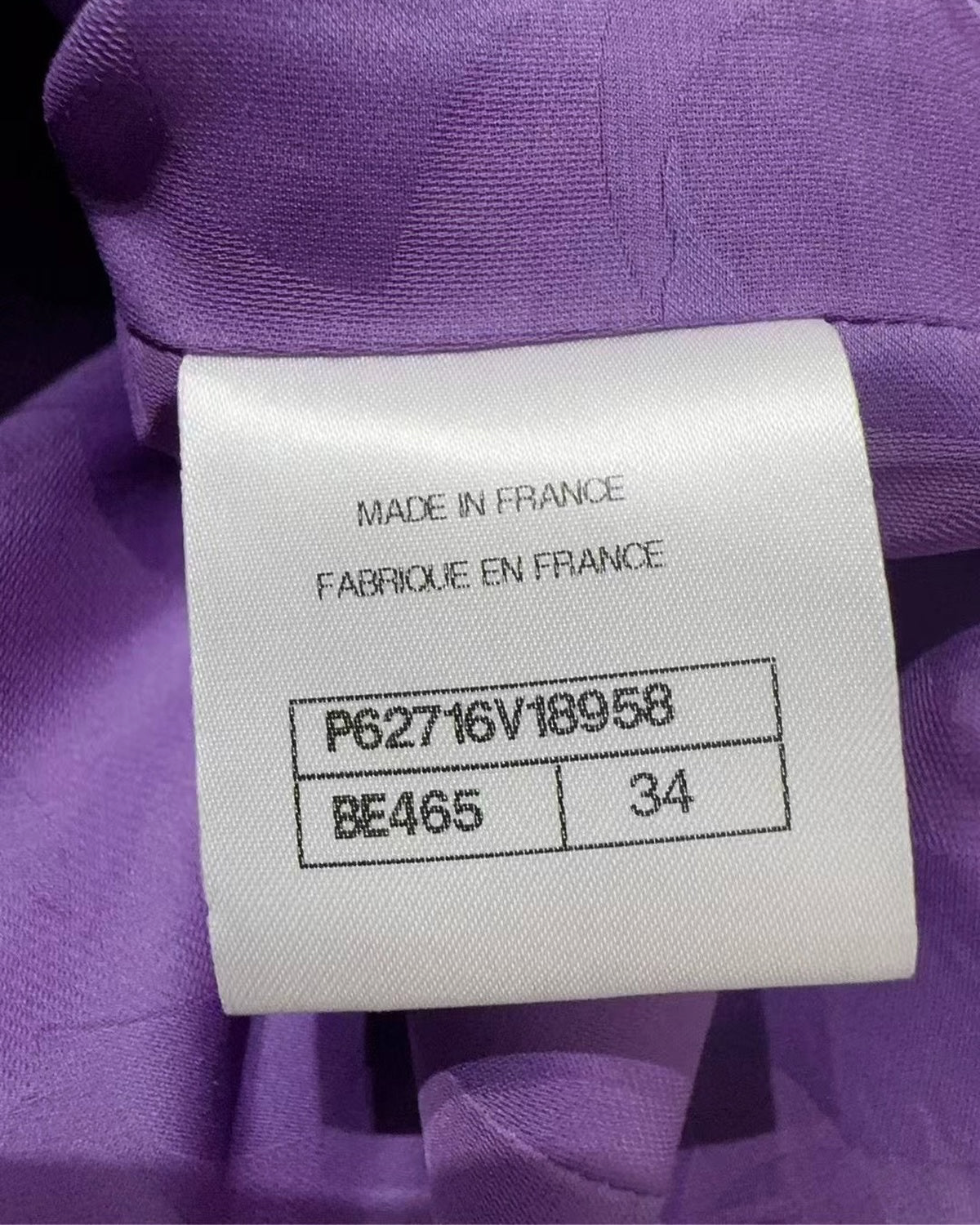Chanel 20C Tweed Jacket Purple FR 34
