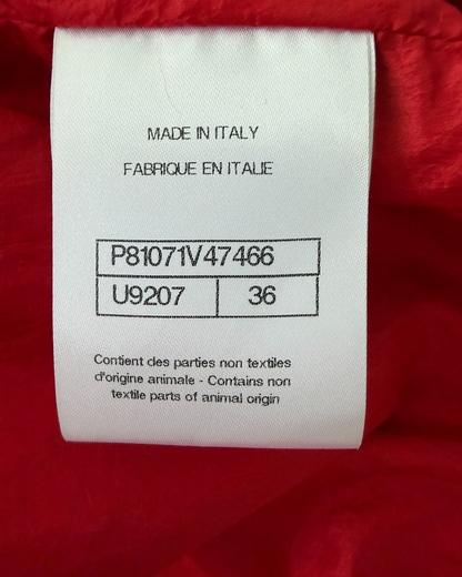 Chanel 26M Coco Beach Hooded Vest Red, Beige/Ecru FR 36