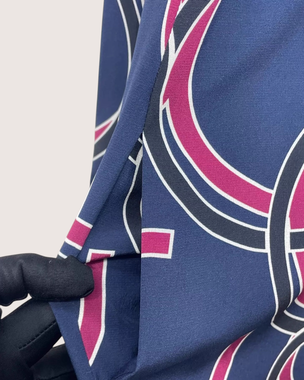 Chanel 23S Maxi Dress Navy, Multicolor FR 34
