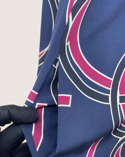 Chanel 23S Maxi Dress Navy, Multicolor FR 34