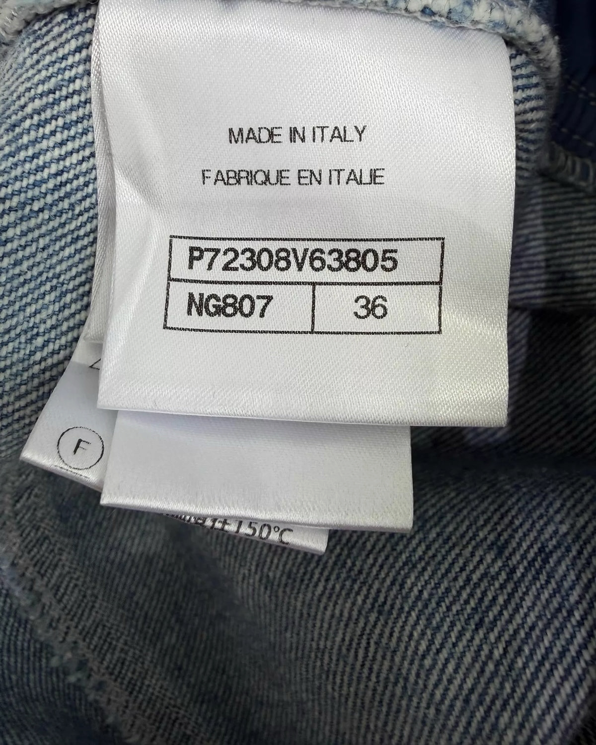 Chanel 22P Denim Wide-Leg Jeans Blue, Multicolor FR 36