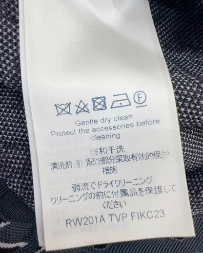Louis Vuitton Jacquard Logo Cardigan Navy, White FR 34