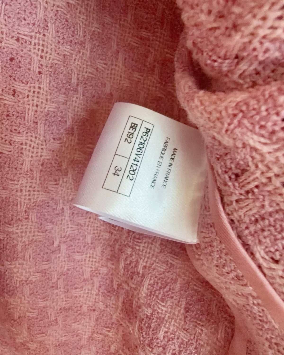 Chanel 19B Houndstooth Four-Pocket Tweed Jacket Pink FR 34