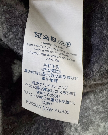 Louis Vuitton Monogram Wool Jacket Grey FR 34
