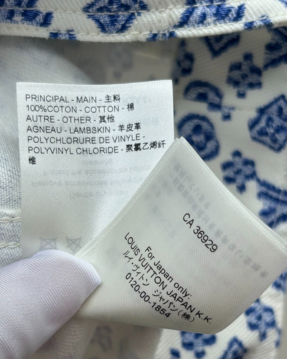 Louis Vuitton Denim Monogram Vest Blue, White FR 38